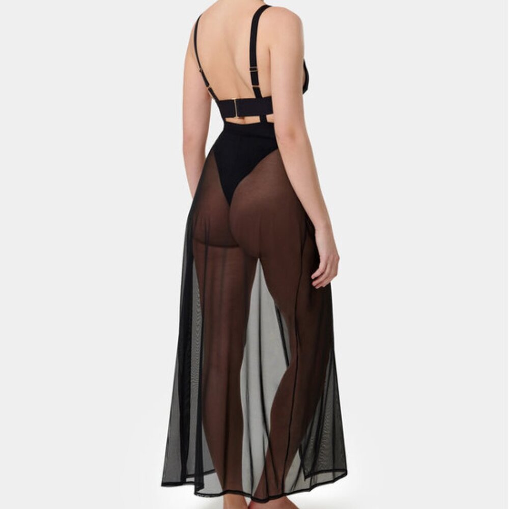 Bluebella Topaz Long Chemise  Black  Size US Small (6)